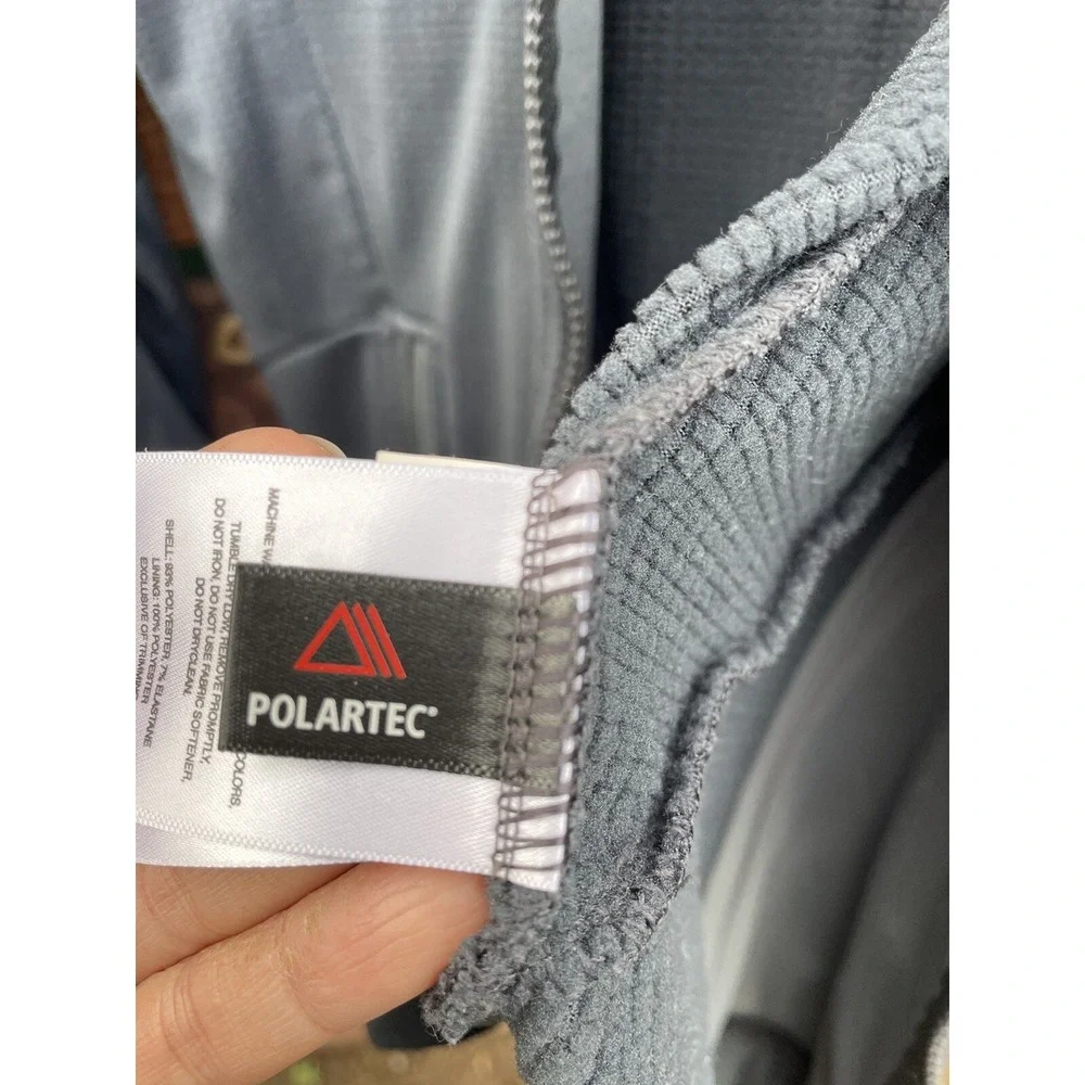 mountain‎ Hardwear Womens Gray Lightweight fleece lined Polartec Zip Up Jacket M